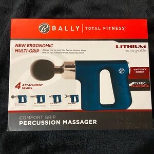 New in Box Bally Total Fitness Massager 4 Heads Lithium Battery